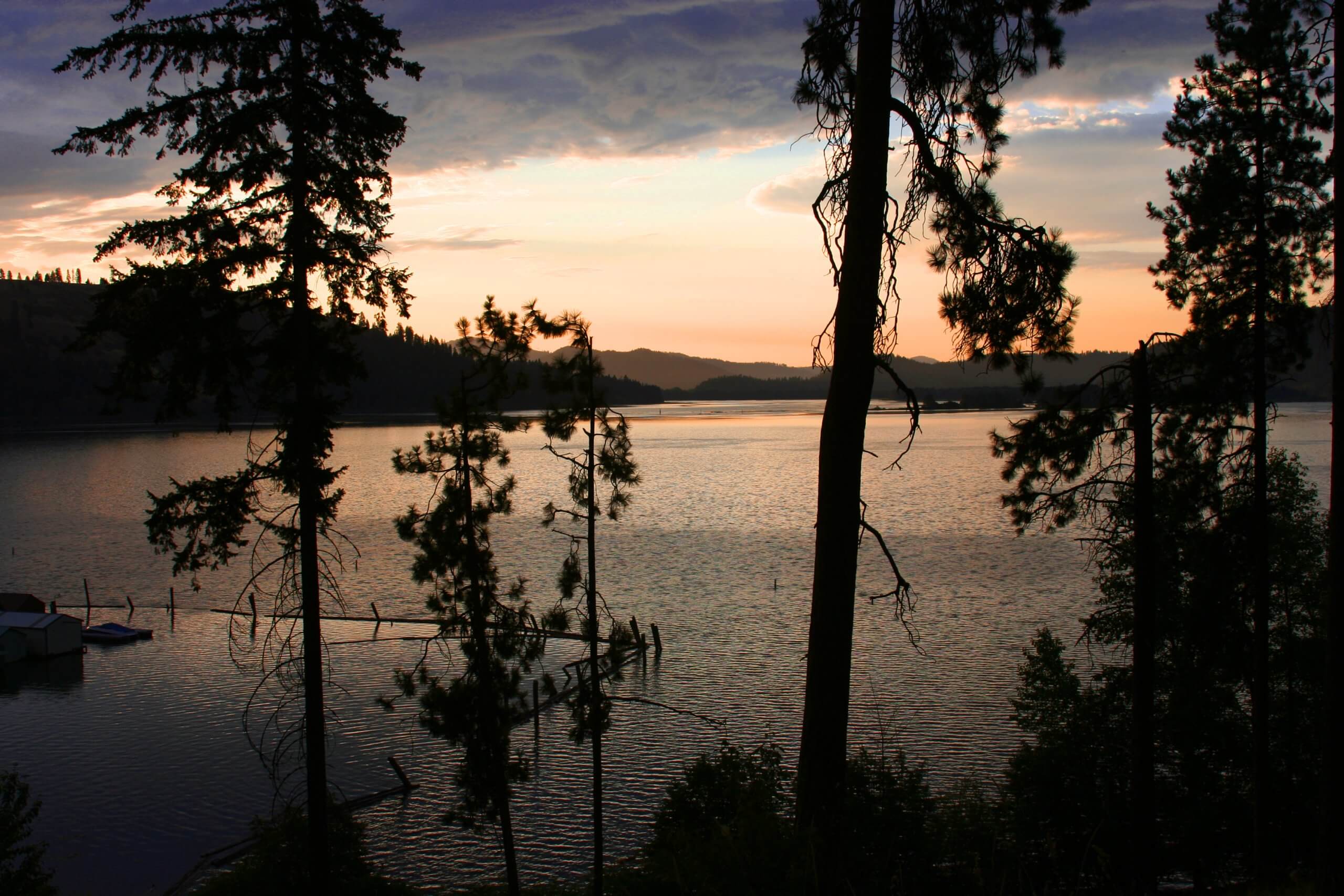 Sunrise at Heyburn State Park.