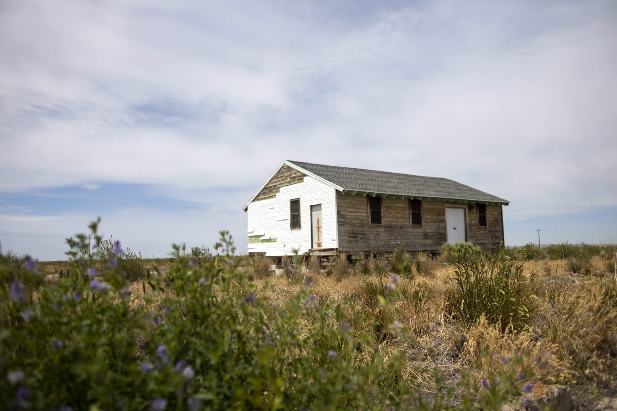 A historic building at Minidoka National Historic Site.