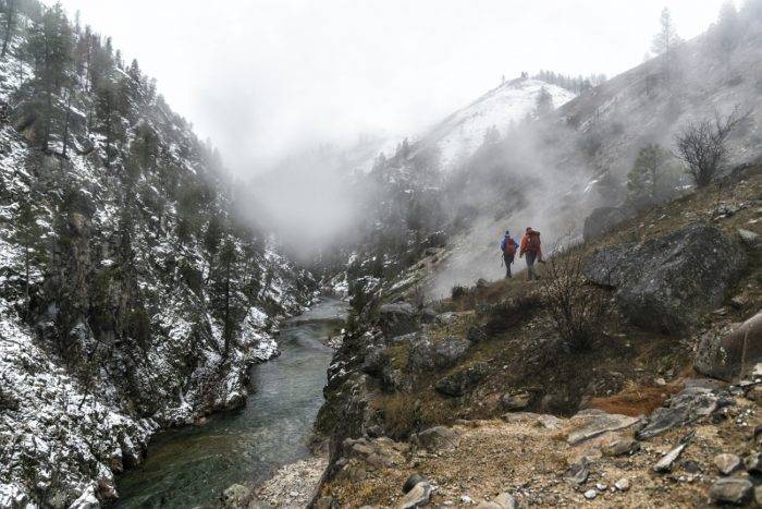 people hiking