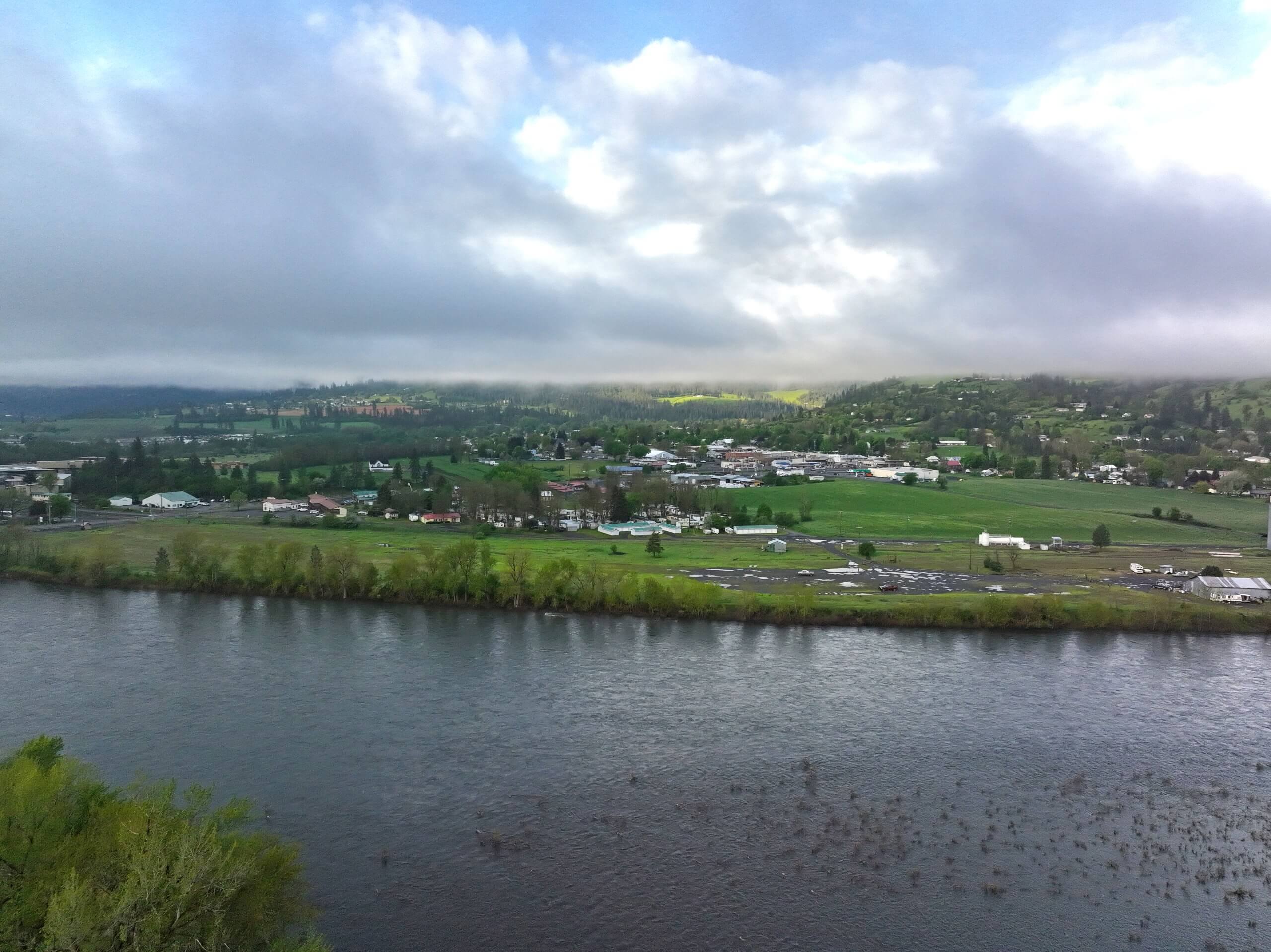 View of the town of Kamiah.